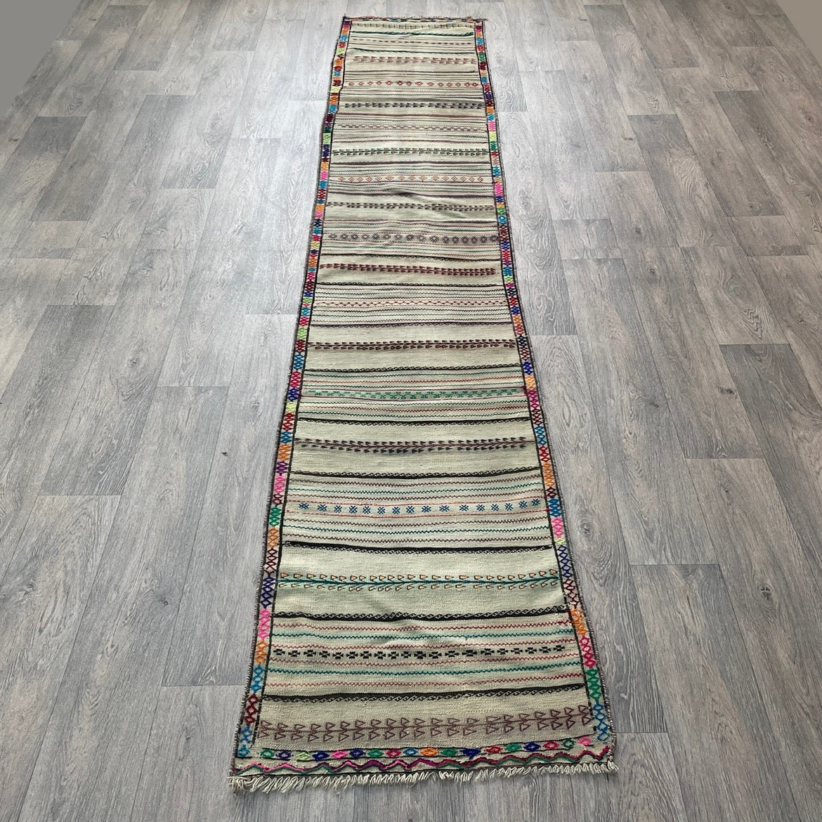 Afghan Soumak Kilim Runner