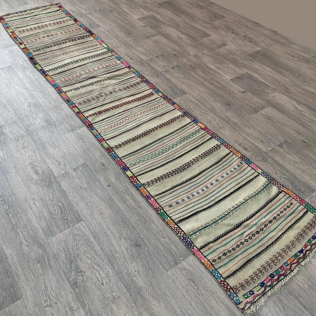 Afghan Soumak Kilim Runner
