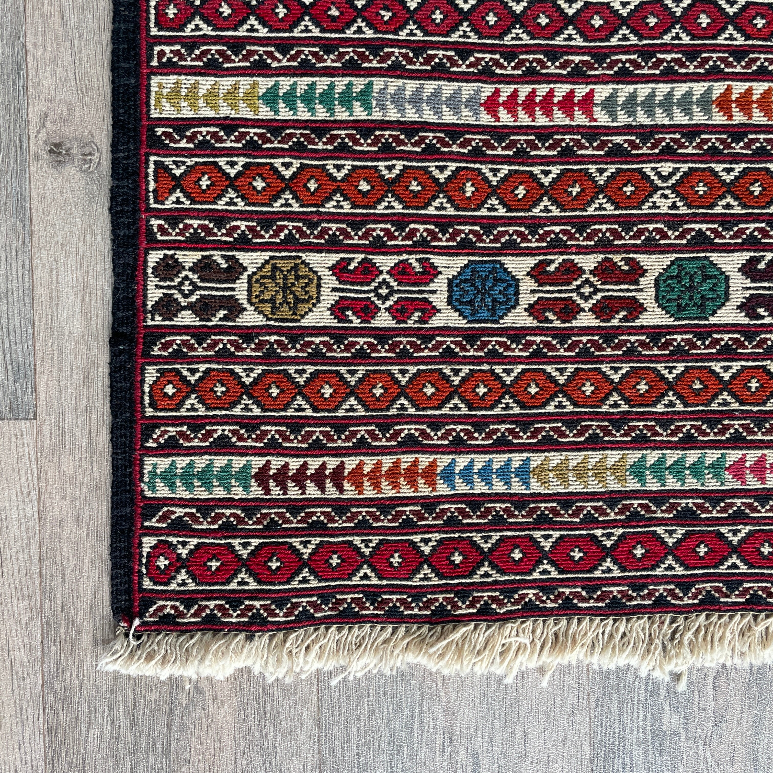 Afghan Fine Maliki Soumak Kilim Rug