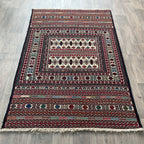 Afghan Fine Maliki Soumak Kilim Rug