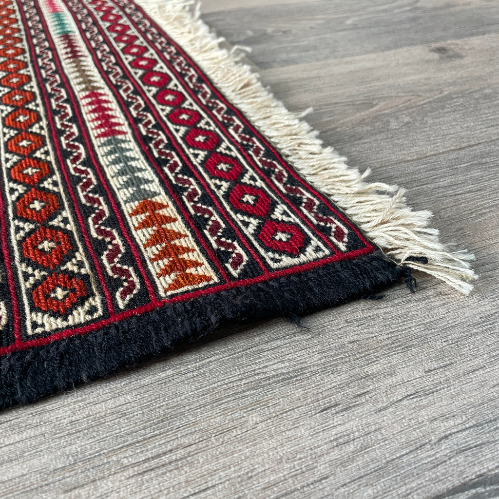Afghan Fine Maliki Soumak Kilim Rug