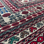 Afghan Fine Maliki Soumak Kilim Rug