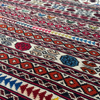Afghan Fine Maliki Soumak Kilim Rug