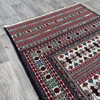 Afghan Fine Maliki Soumak Kilim Rug