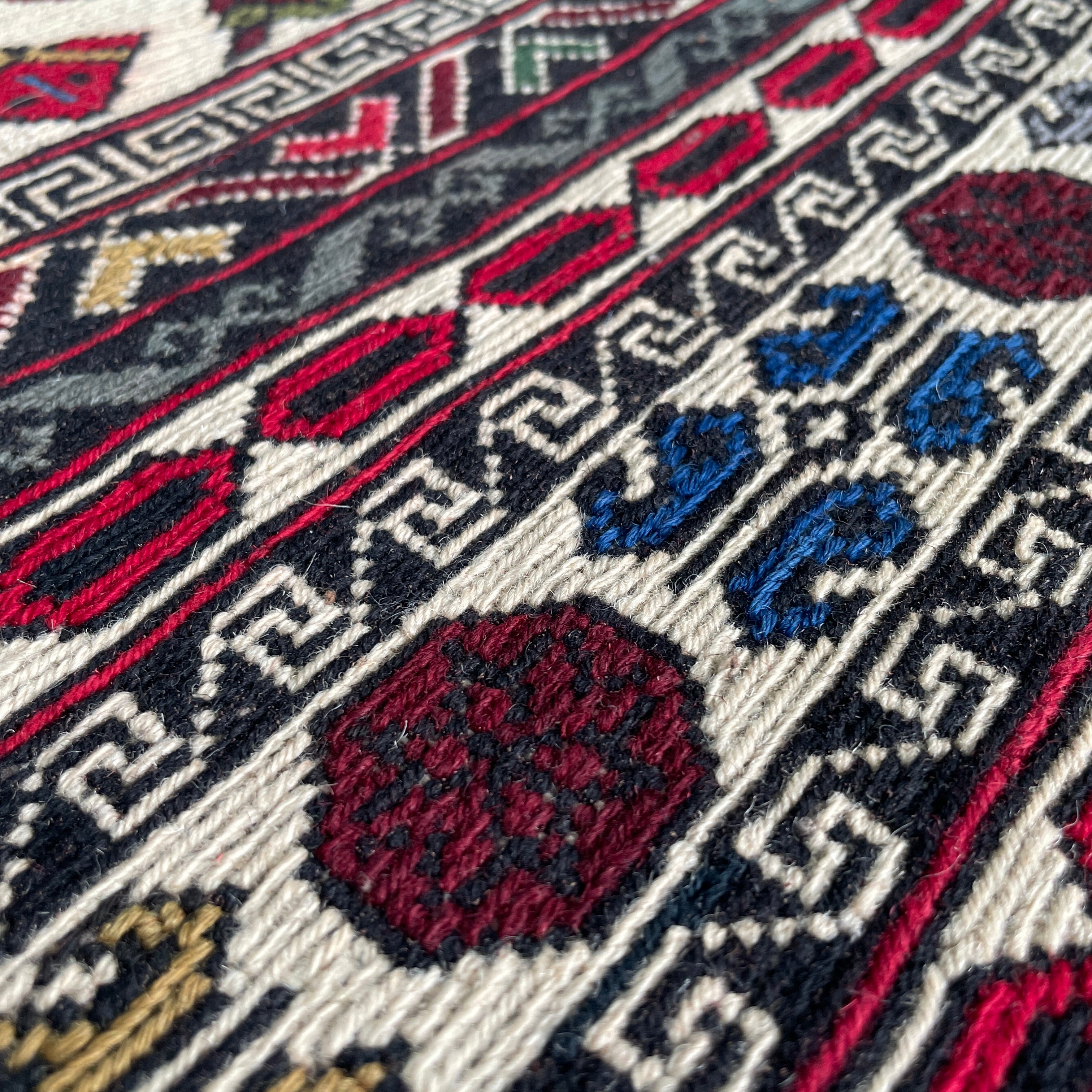 Afghan Fine Maliki Soumak Kilim Rug