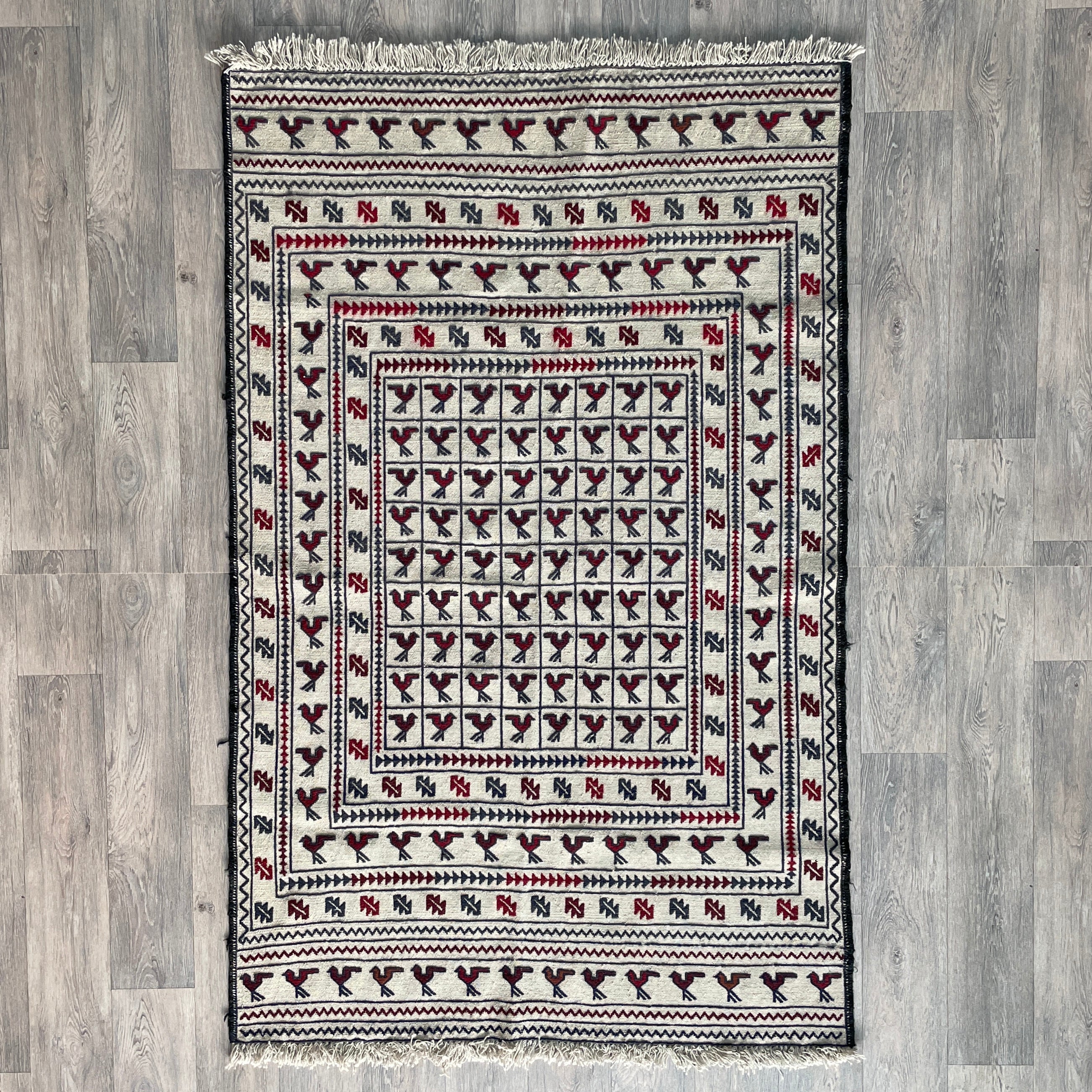Afghan Adraskan Kilim Rug