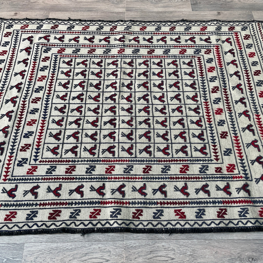 Afghan Adraskan Kilim Rug