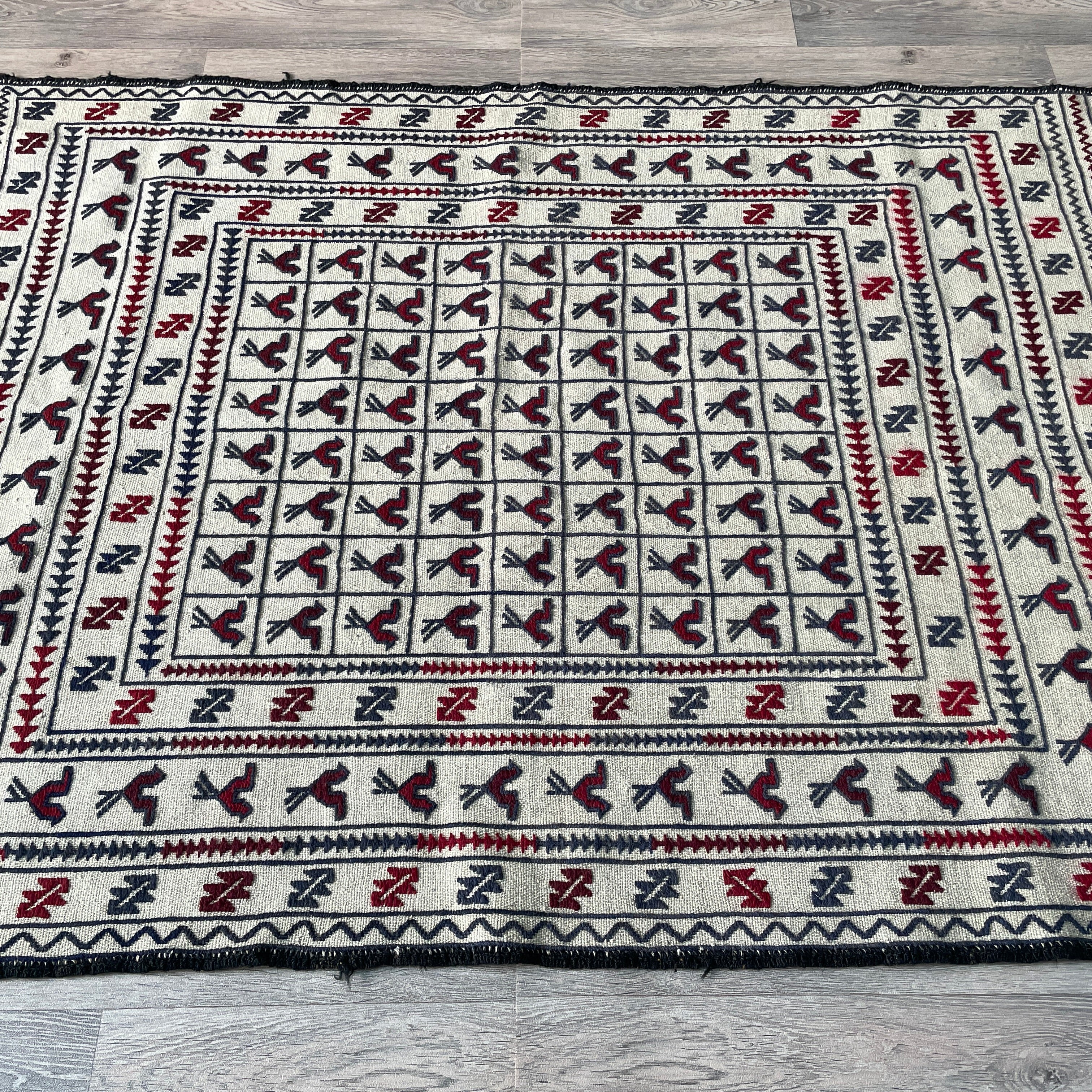 Afghan Adraskan Kilim Rug