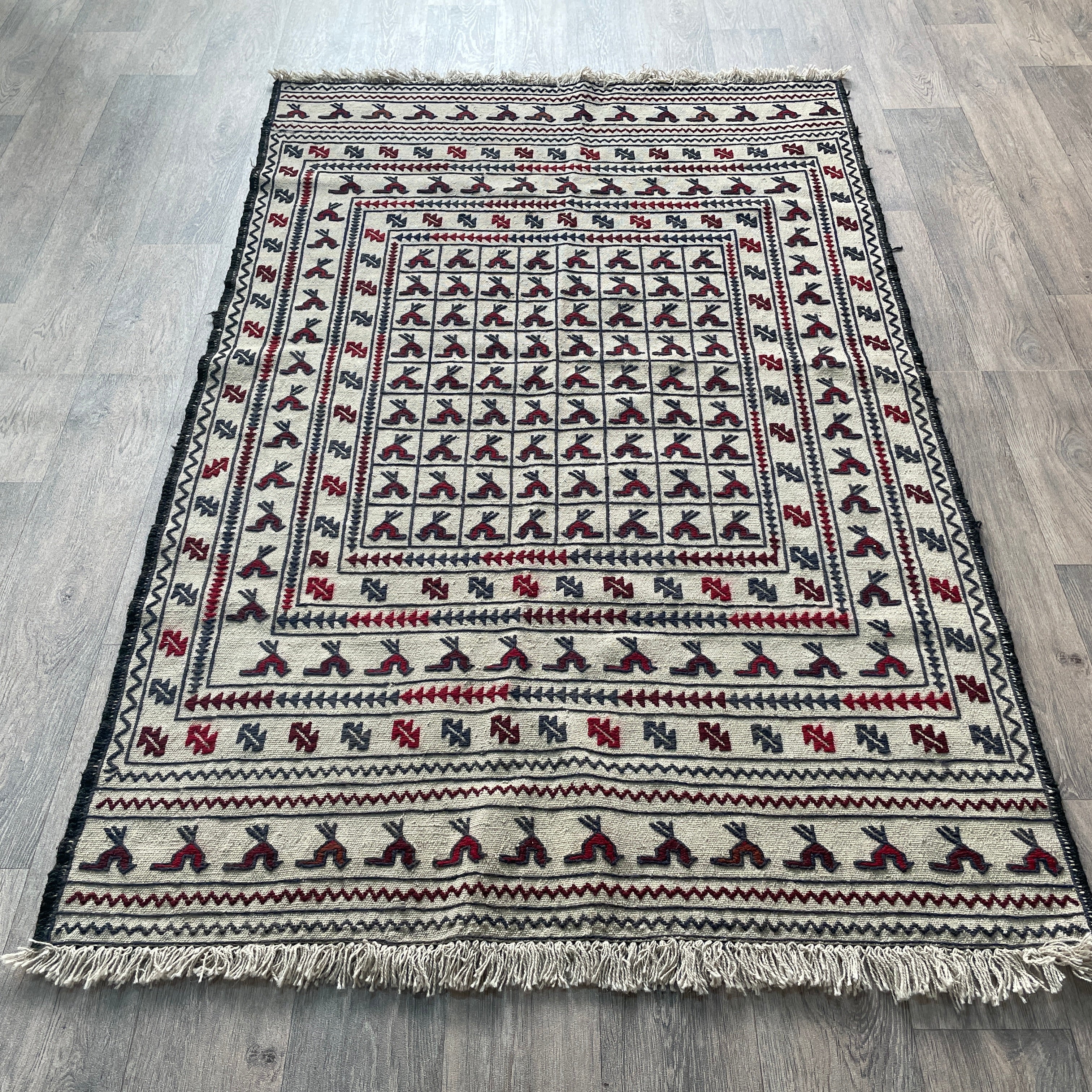 Afghan Adraskan Kilim Rug