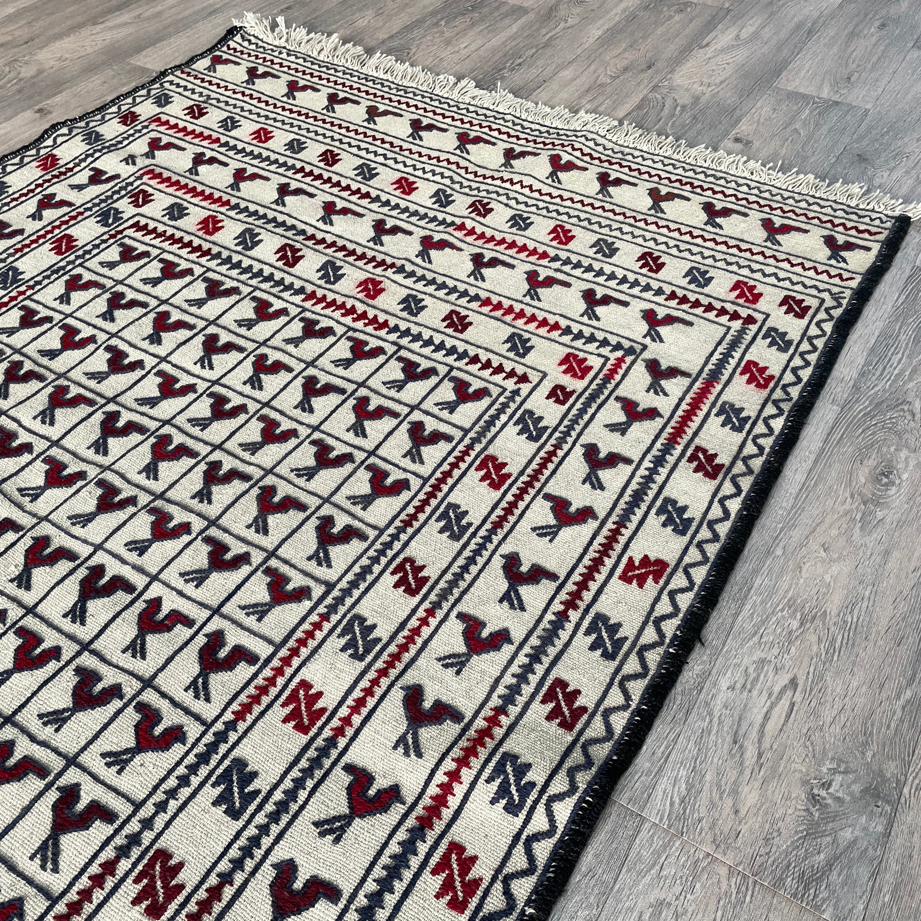 Afghan Adraskan Kilim Rug