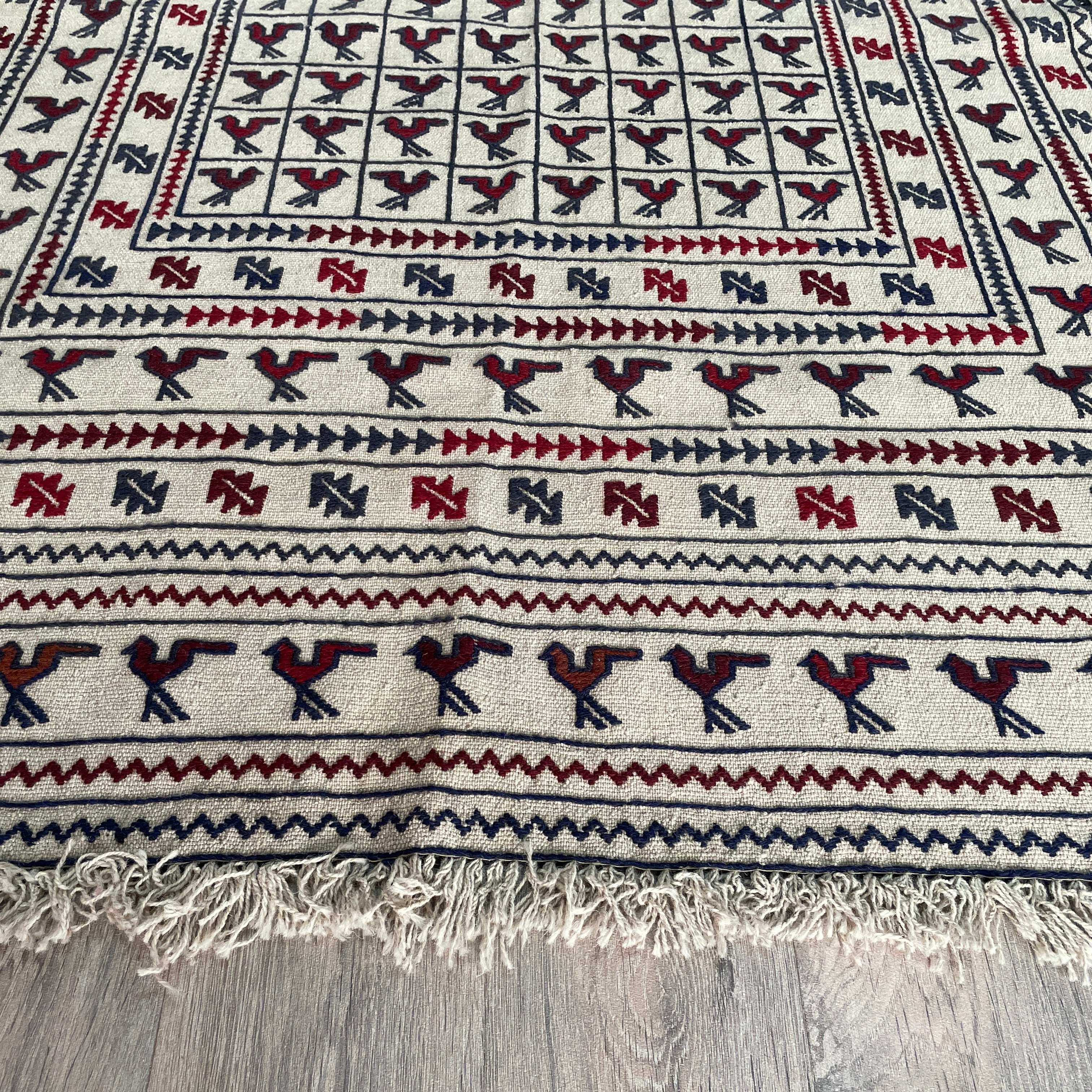 Afghan Adraskan Kilim Rug