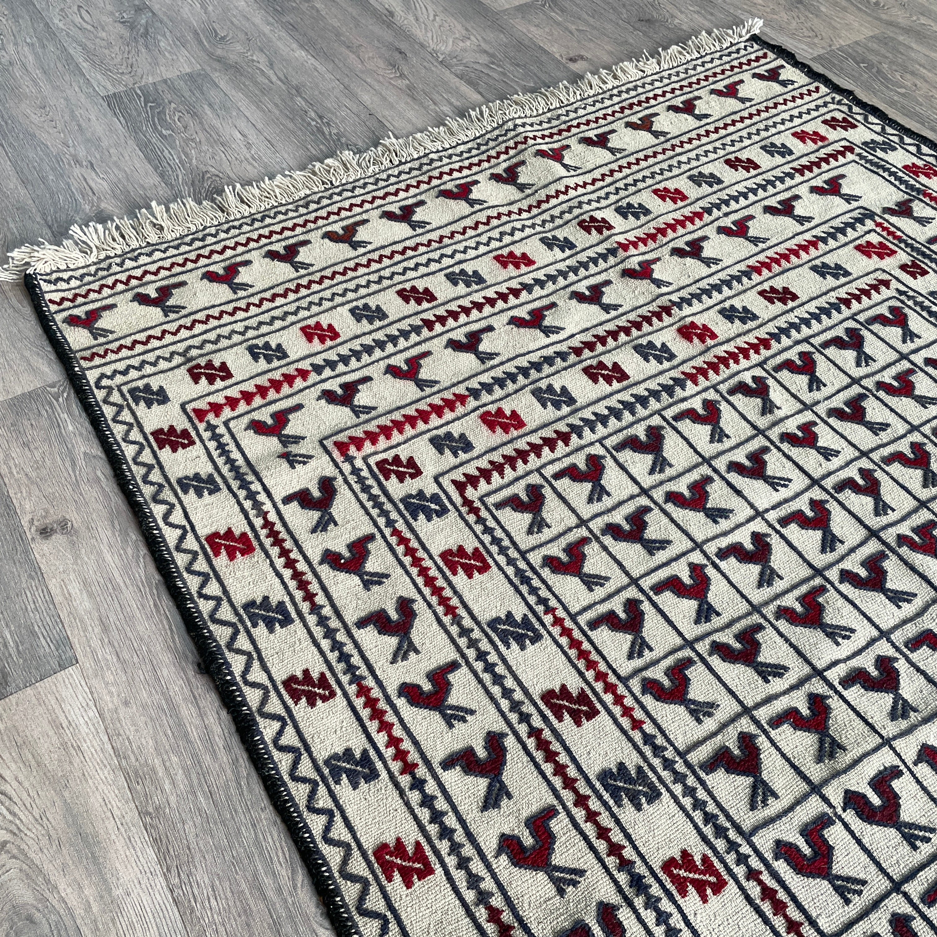 Afghan Adraskan Kilim Rug