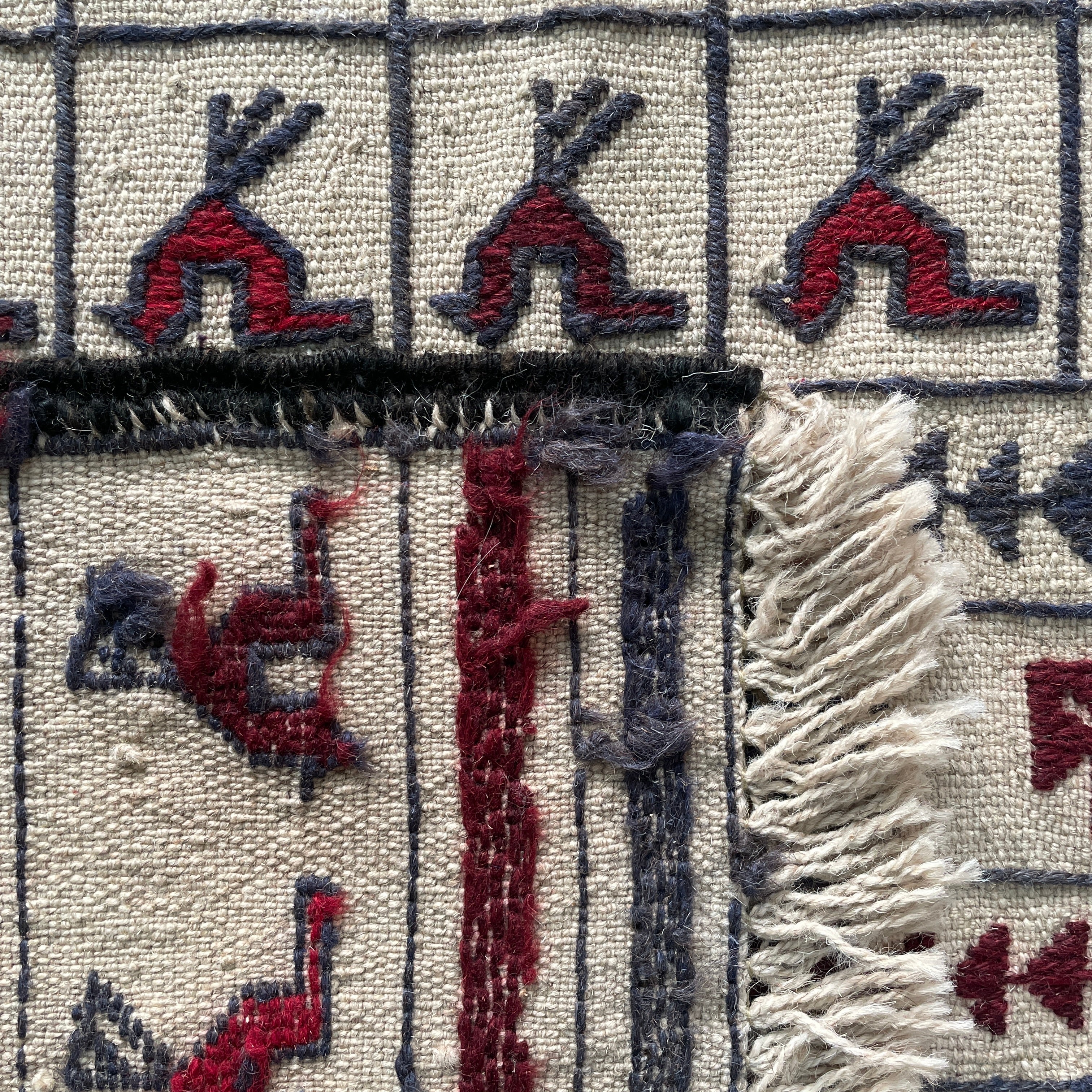 Afghan Adraskan Kilim Rug