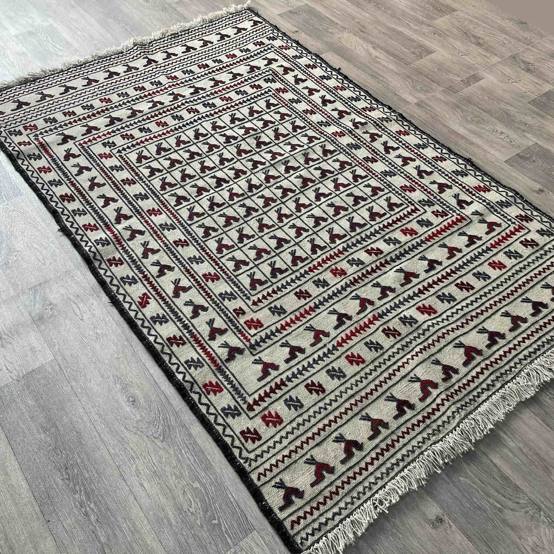 Afghan Adraskan Kilim Rug