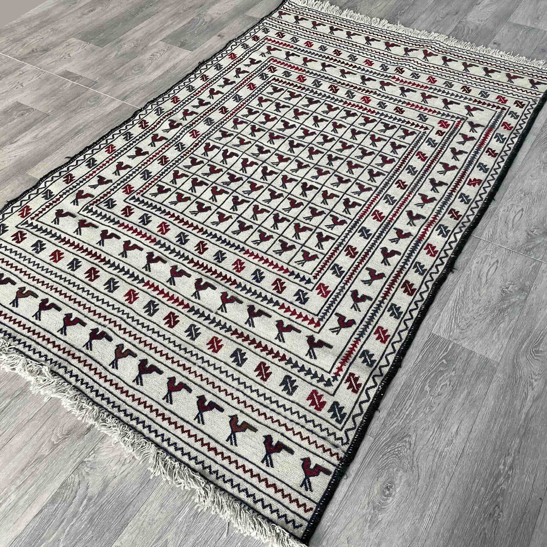 Afghan Adraskan Kilim Rug
