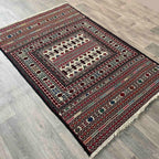 Afghan Fine Maliki Soumak Kilim Rug