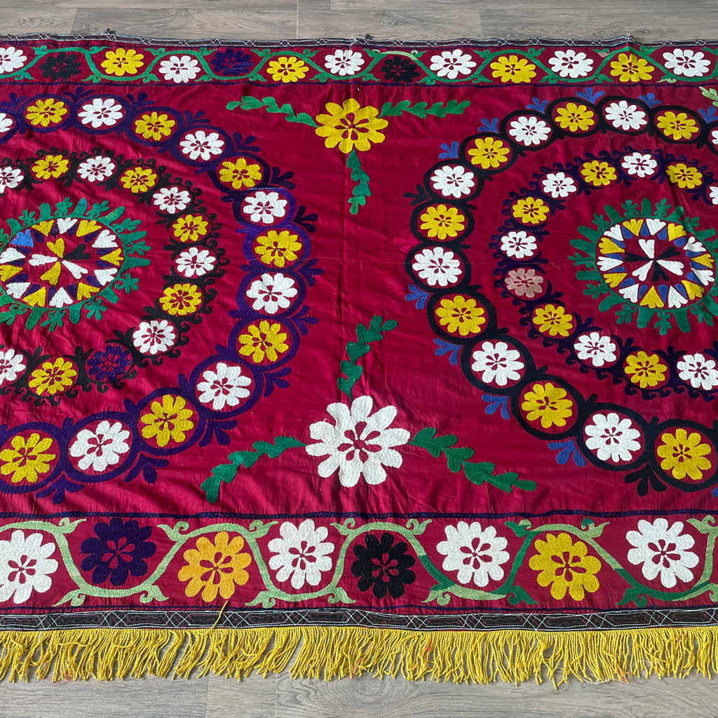 Uzbek Suzani Bed Throw