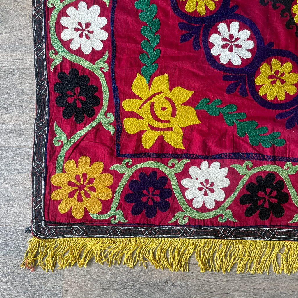 Uzbek Suzani Bed Throw