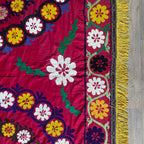Uzbek Suzani Bed Throw