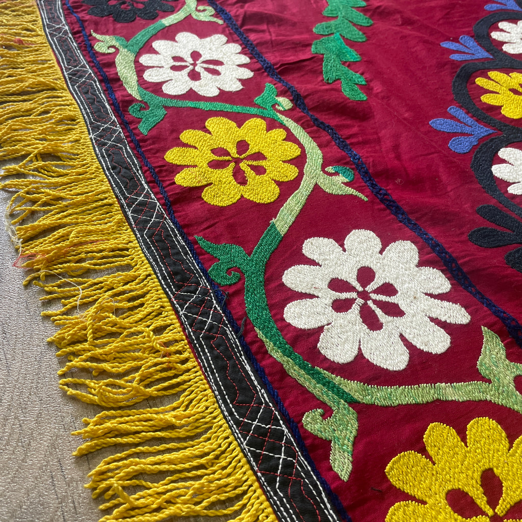 Uzbek Suzani Bed Throw