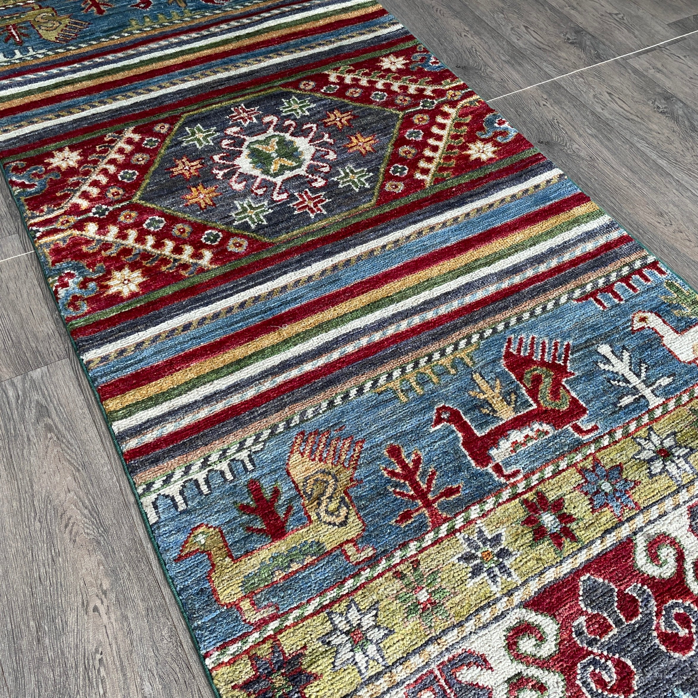 306 x 83 cm | Afghan Khorjin Runner