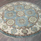 Afghan Ziegler Round Rug