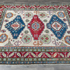 198 x 154 cm | Afghan Kazak Yakash Rug