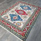 198 x 154 cm | Afghan Kazak Yakash Rug