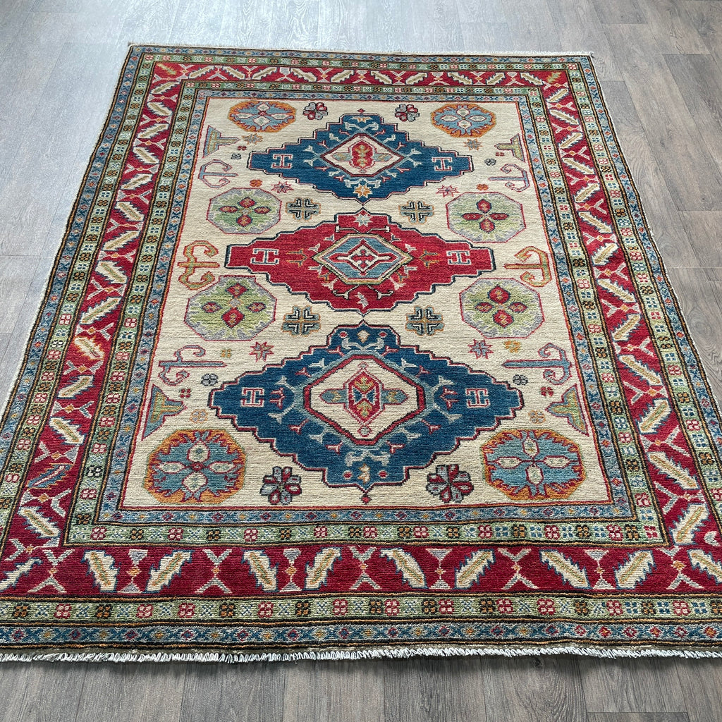 198 x 154 cm | Afghan Kazak Yakash Rug
