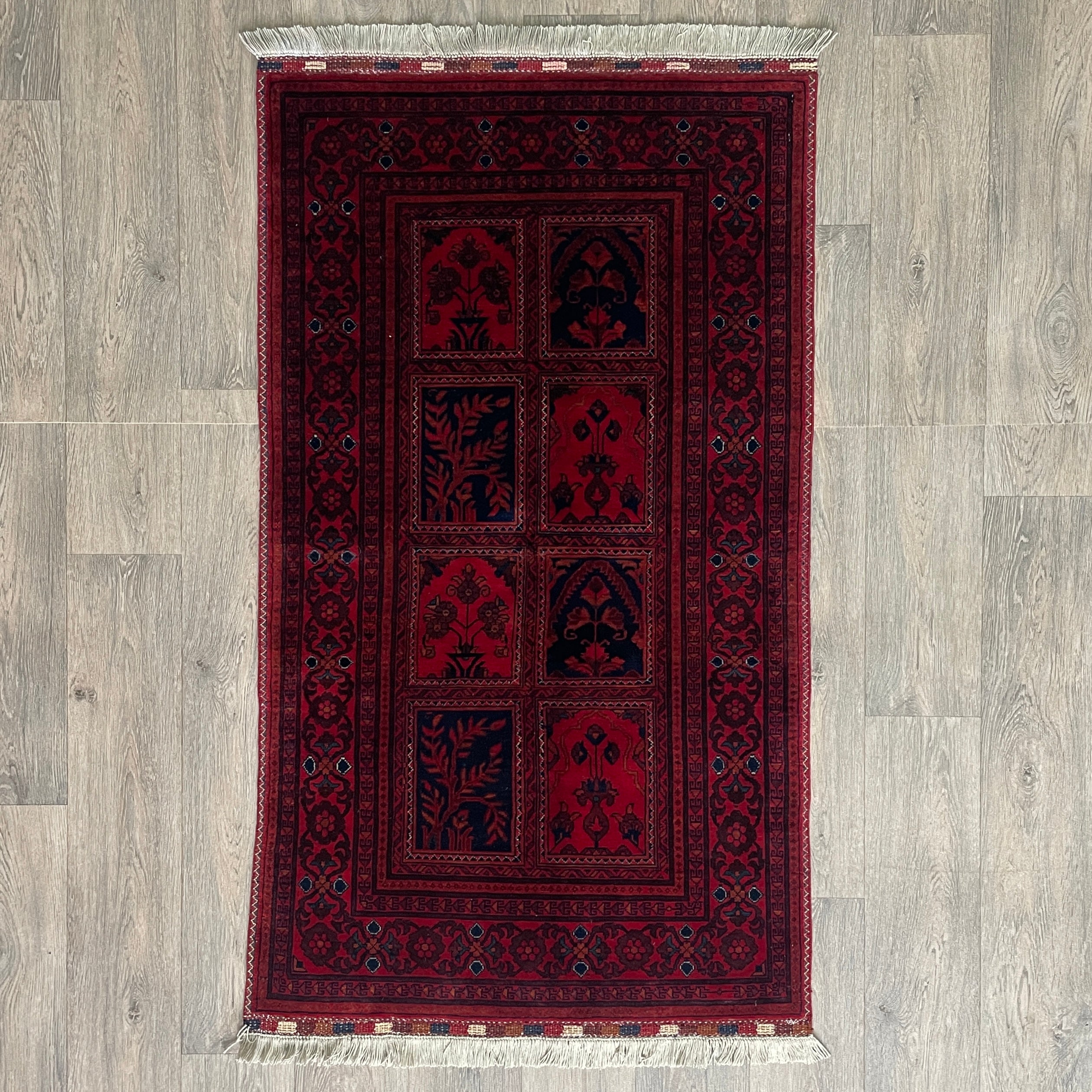 Fine Afghan Khal Muhammadi Rug (Belgian Wool)
