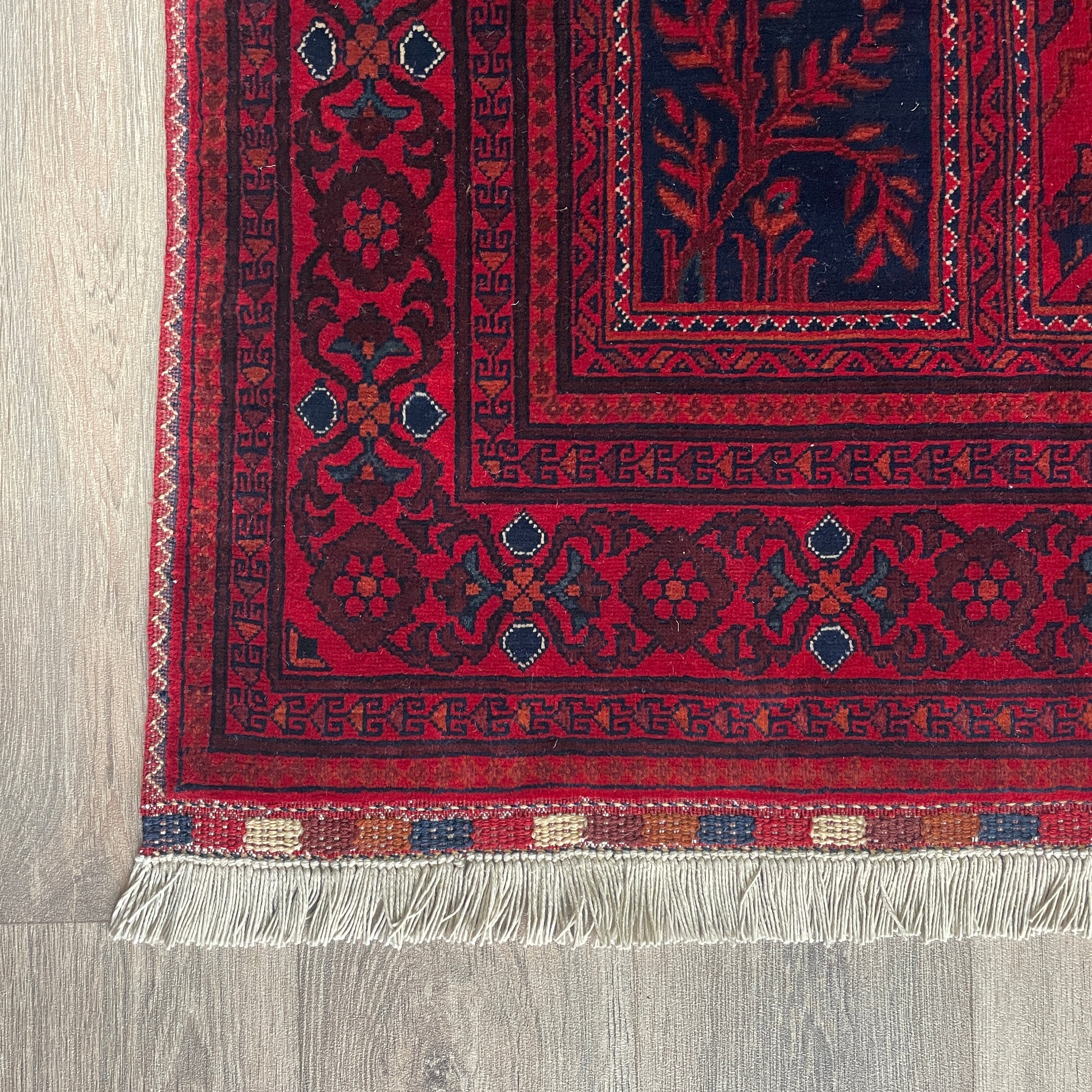 Fine Afghan Khal Muhammadi Rug (Belgian Wool)