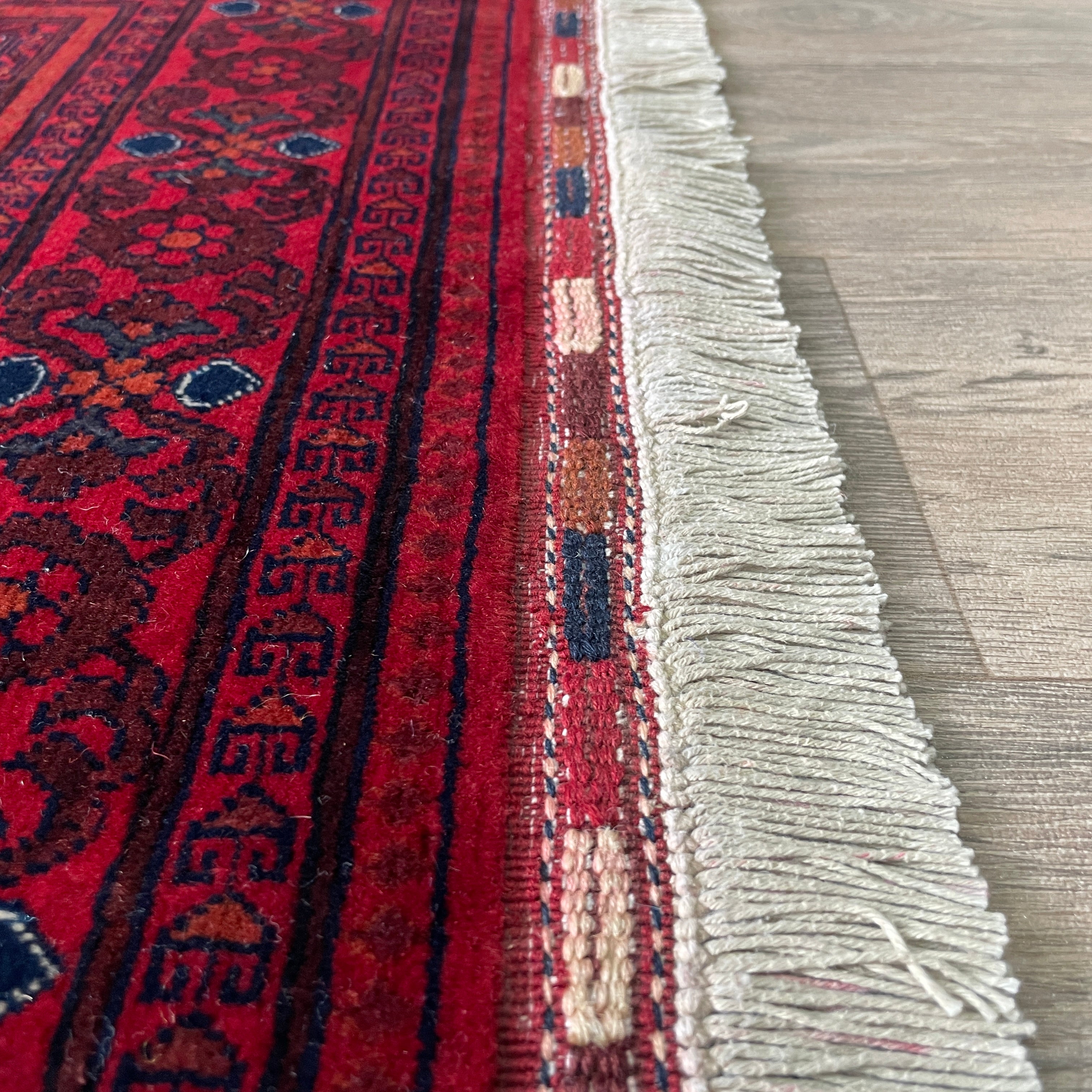 Fine Afghan Khal Muhammadi Rug (Belgian Wool)