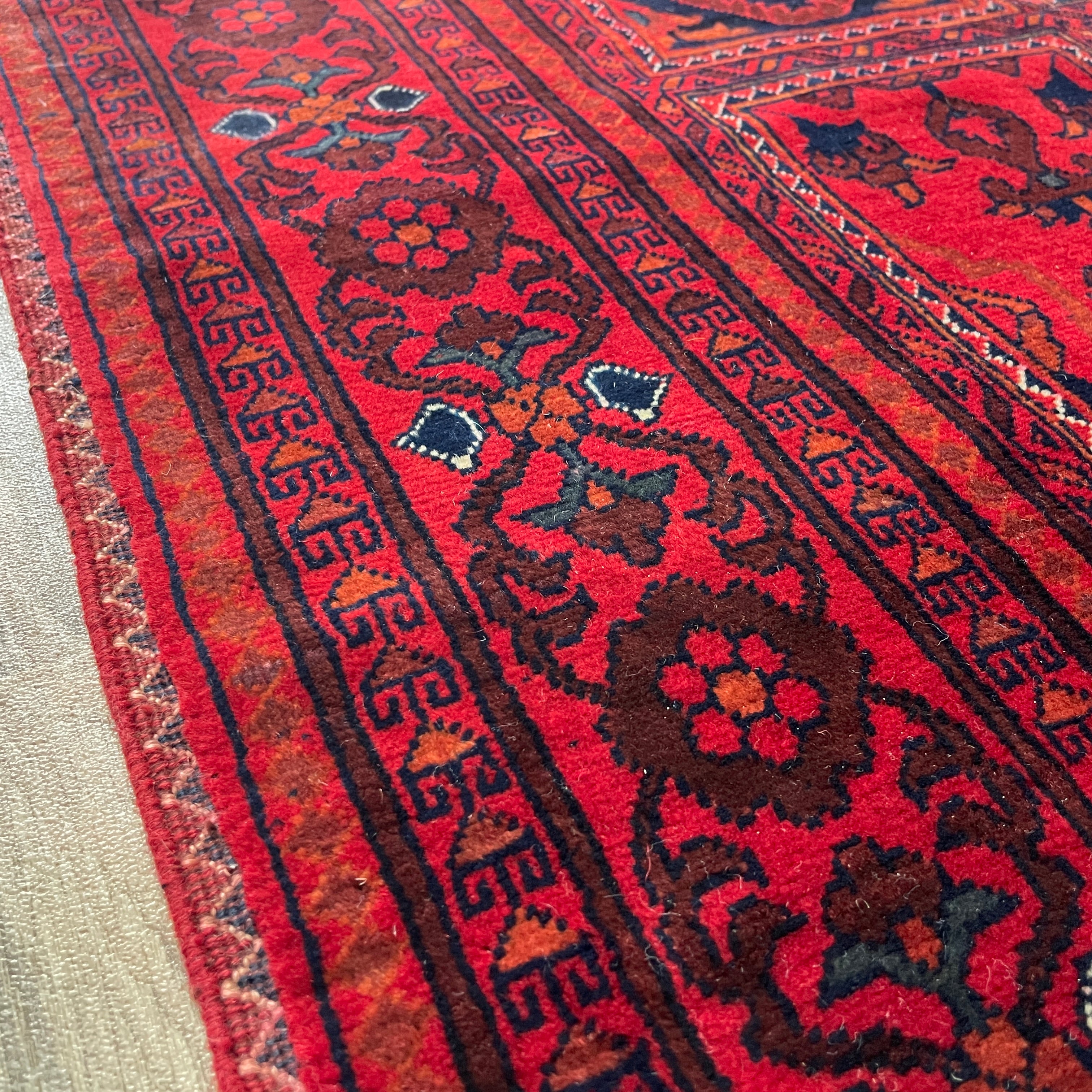 Fine Afghan Khal Muhammadi Rug (Belgian Wool)
