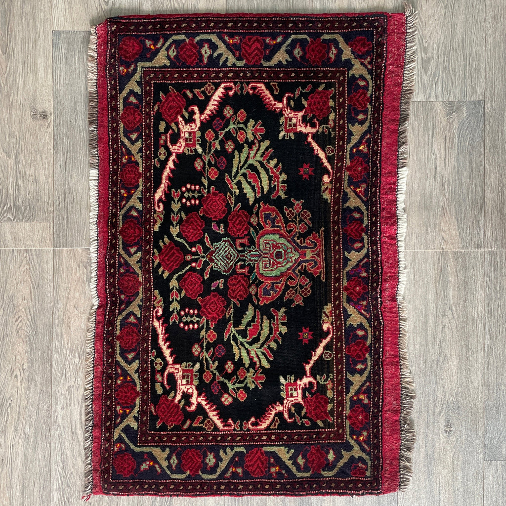 Old Afghan Baluch Small Rug c. 1970