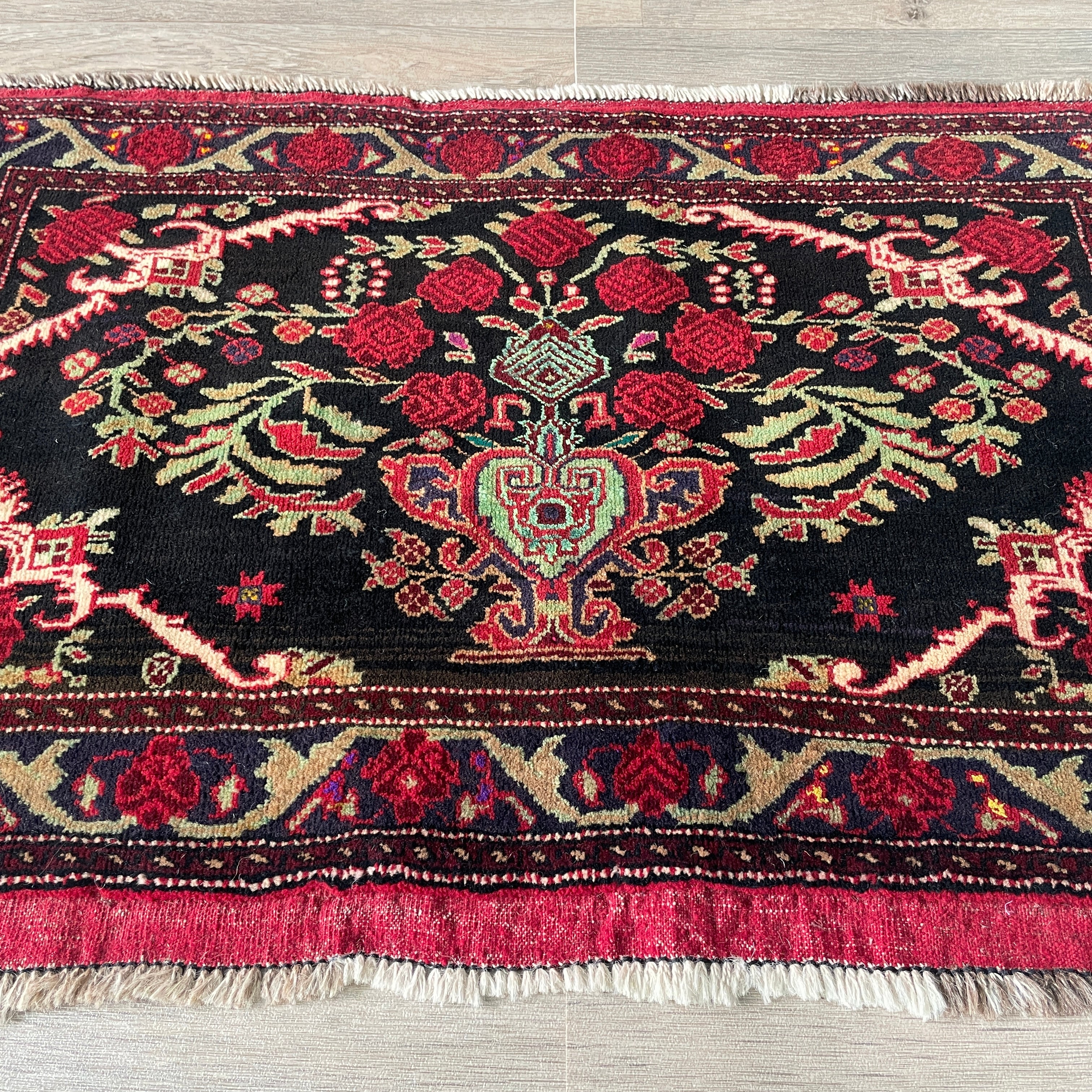 Old Afghan Baluch Small Rug c. 1970