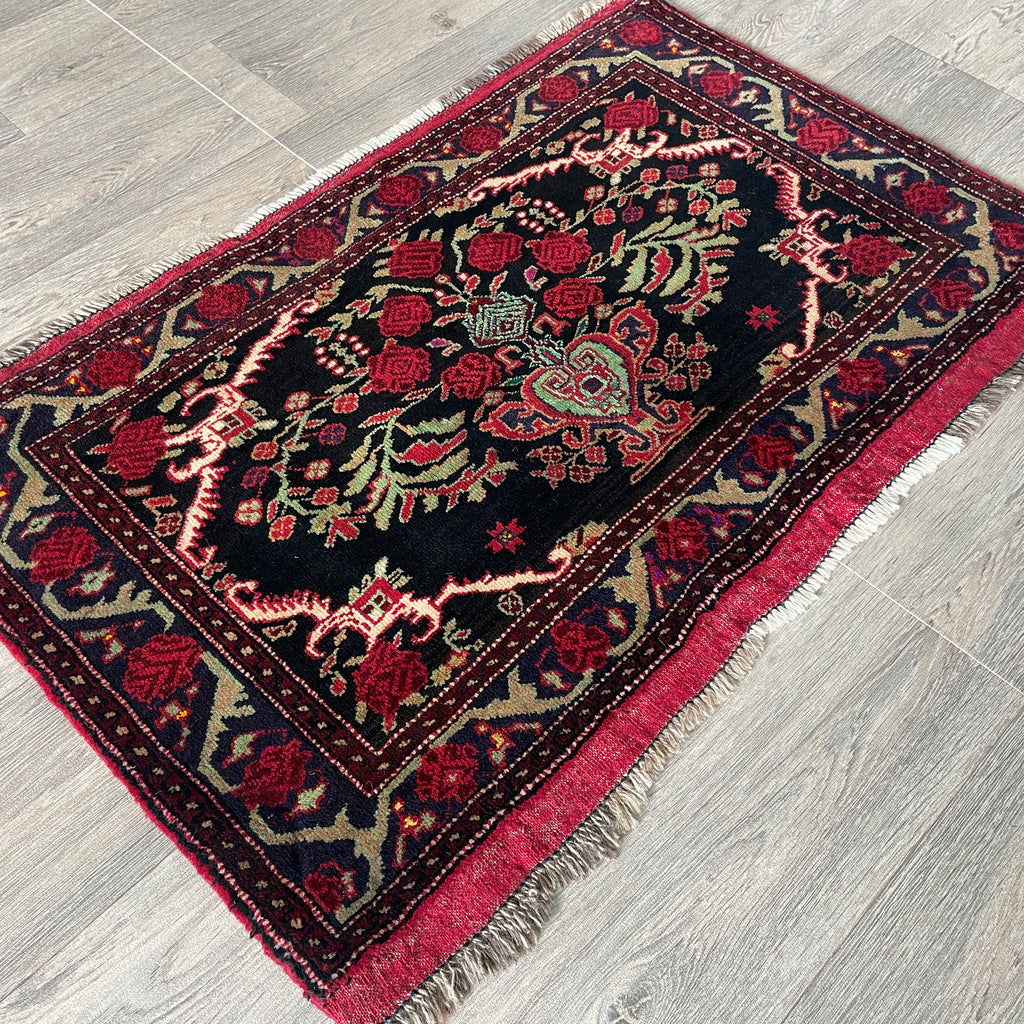 Old Afghan Baluch Small Rug c. 1970