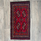 Old Turkmen Bokhara Small Rug c. 1970