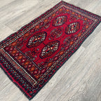 Old Turkmen Bokhara Small Rug c. 1970