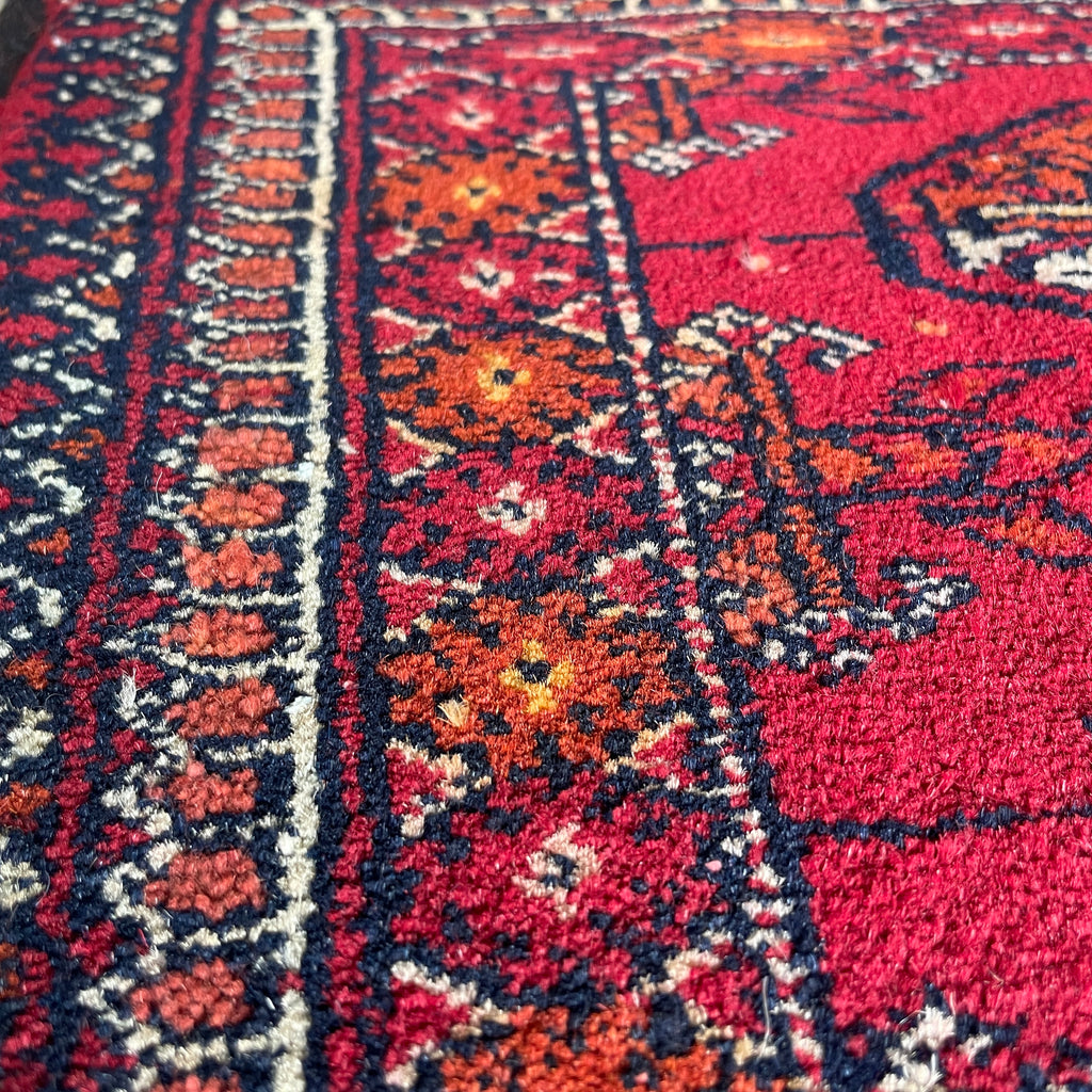 Old Turkmen Bokhara Small Rug c. 1970