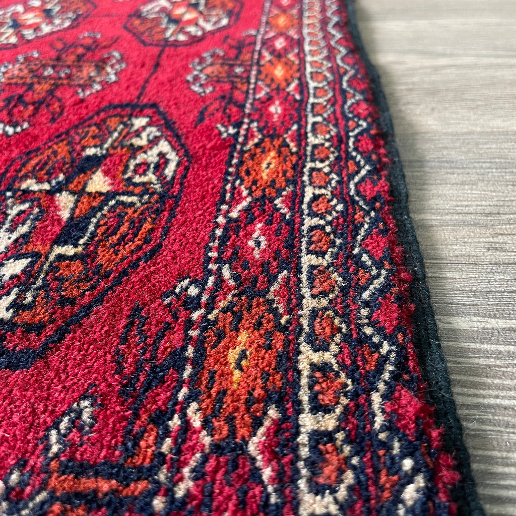 Old Turkmen Bokhara Small Rug c. 1970
