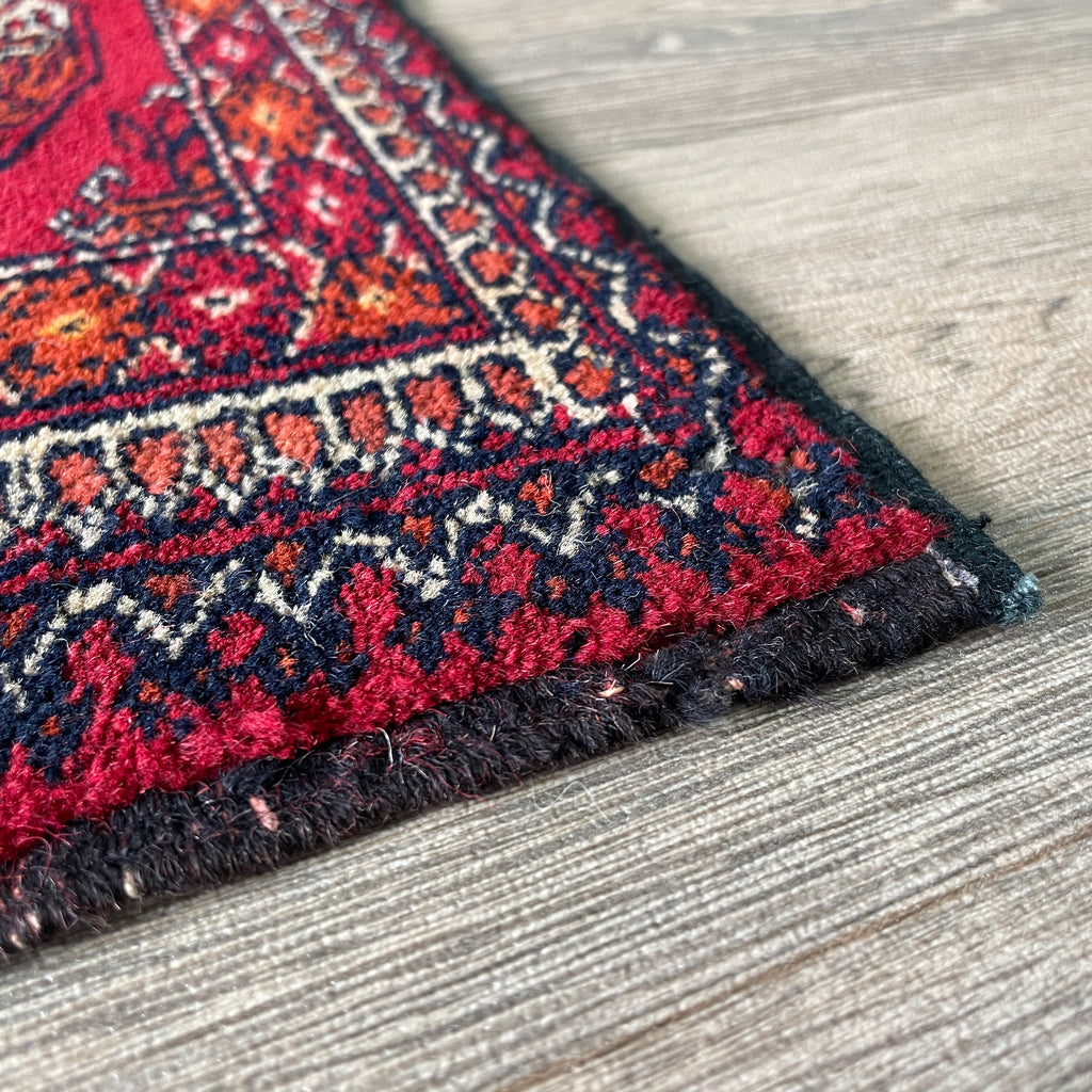 Old Turkmen Bokhara Small Rug c. 1970