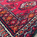 Old Turkmen Bokhara Small Rug c. 1970