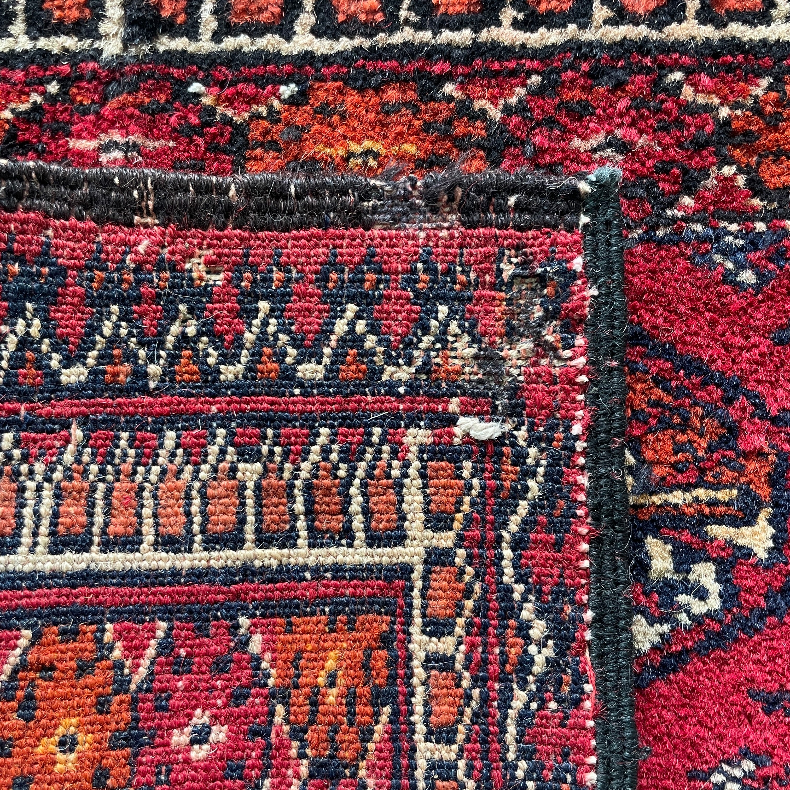 Old Turkmen Bokhara Small Rug c. 1970