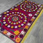 Uzbek Suzani Bed Throw