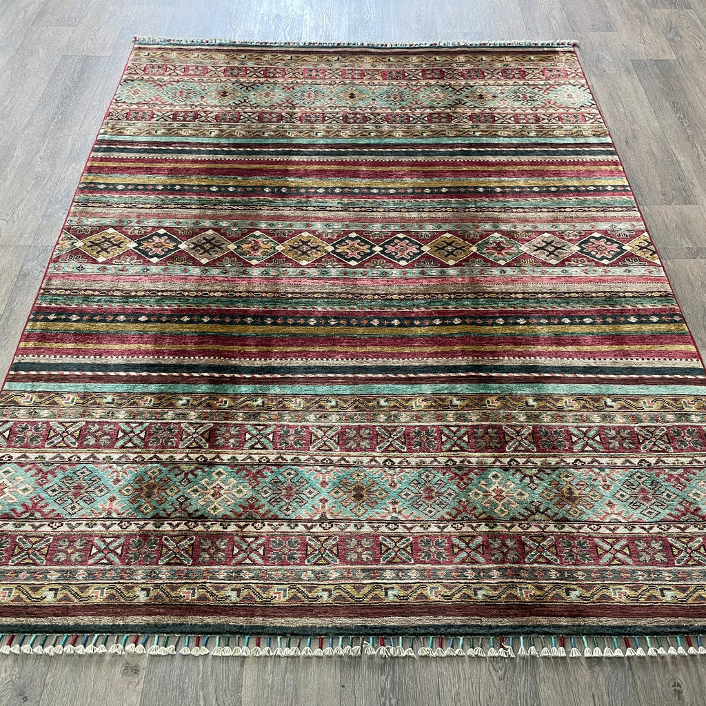 215 x 160 cm | Afghan Khorjin Rug