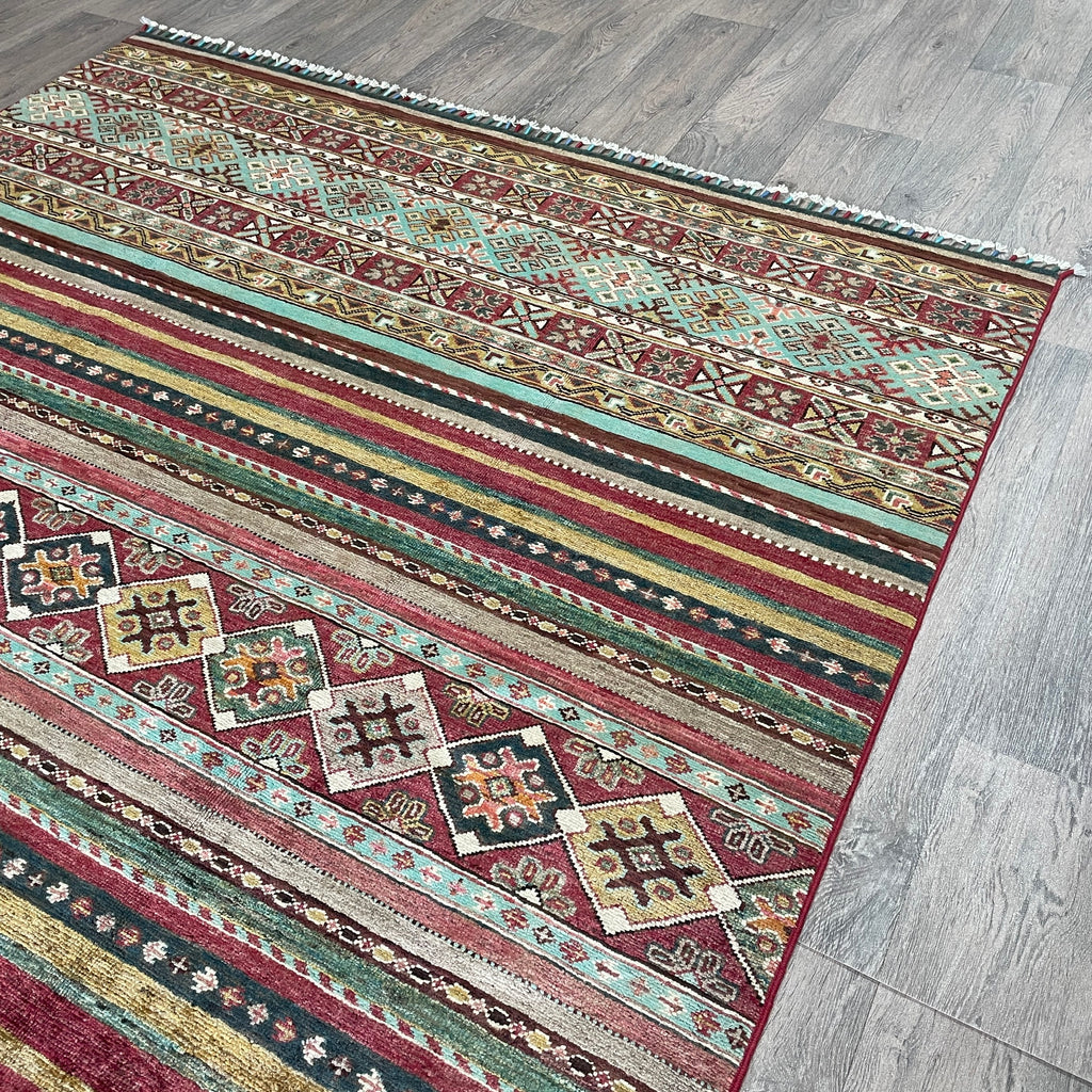 215 x 160 cm | Afghan Khorjin Rug