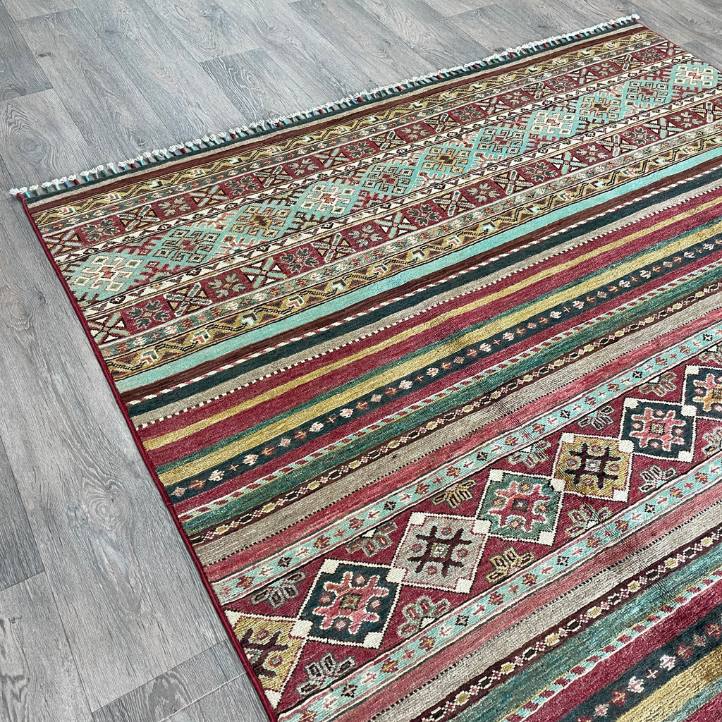 215 x 160 cm | Afghan Khorjin Rug