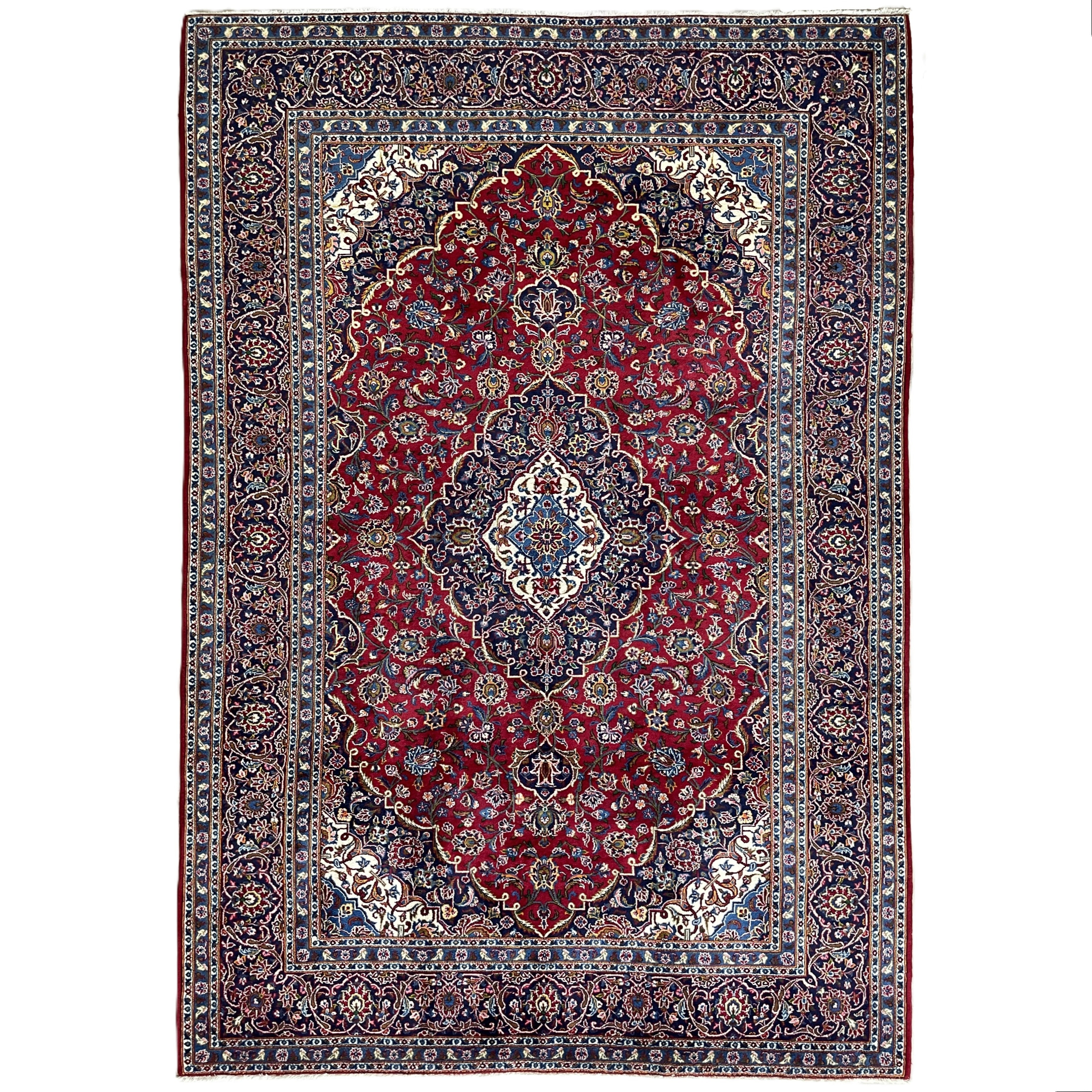 Old Persian Kashan Large Rug c. 1960