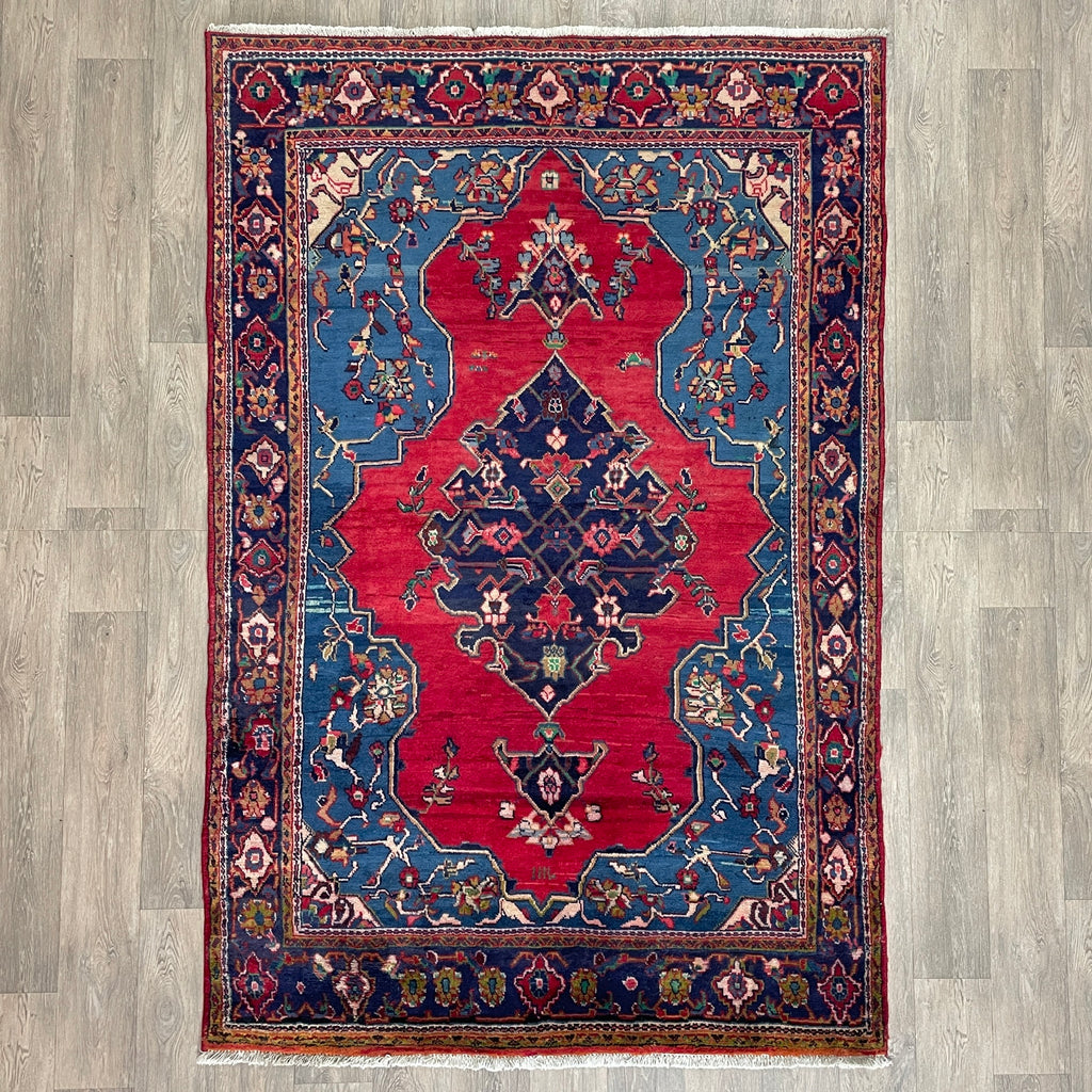 228 x 150 cm | Persian Hamadan Rug (Old 1970)
