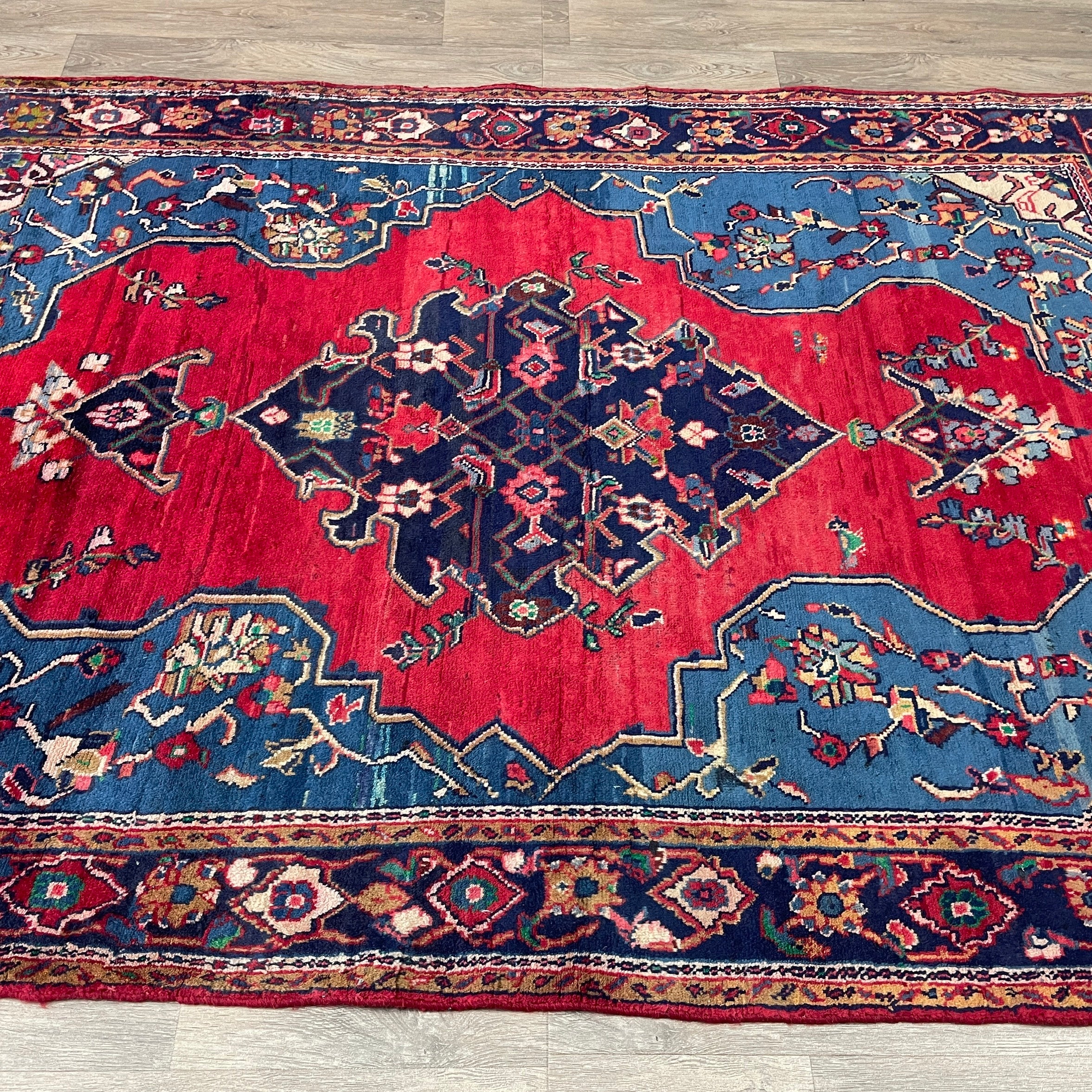 228 x 150 cm | Persian Hamadan Rug (Old 1970)